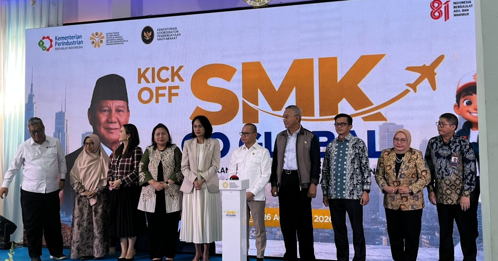 Kick-Off SMK Go Global, Pemerintah Targetkan Siapkan 500 Ribu Pekerja Migran Hingga 2029
