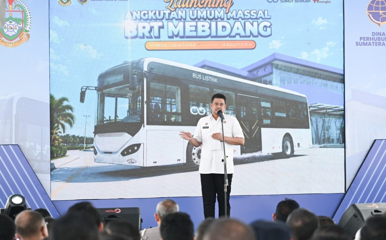 Bobby Nasution Resmikan BRT Mebidang, Dorong Integrasi Transportasi Publik Mebidang