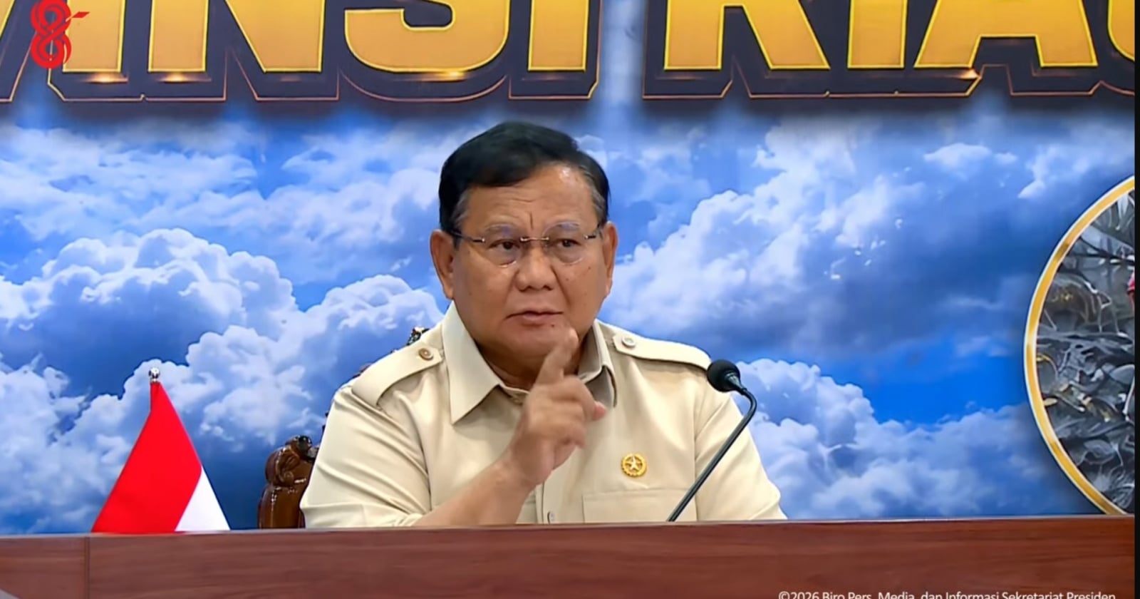 Prabowo Klaim Karhutla di Kalimantan dan Sumatra Mulai Teratasi