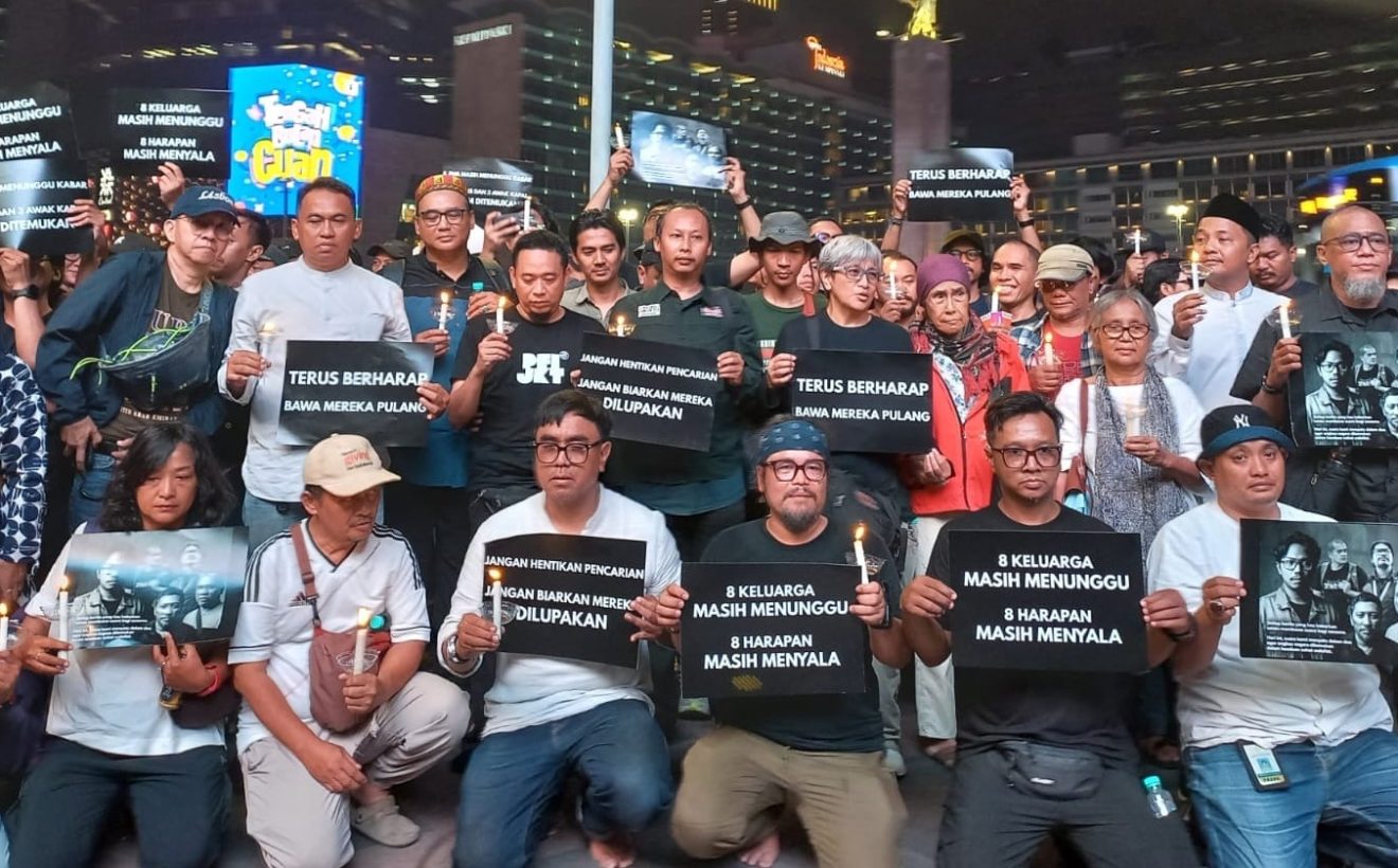 Menanti Kepulangan Jurnalis yang Hilang Saat Meliput Anak Krakatau, PFI Gelar Doa Bersama