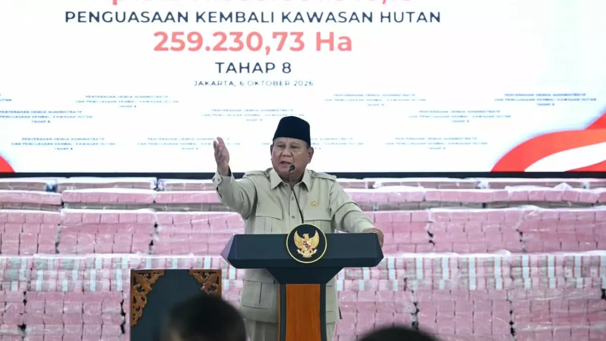 2 Tahun Prabowo-Gibran: Pemerintah Kuasai Kembali 6,2 Juta Hektare Hutan dan Setor Rp52 Triliun