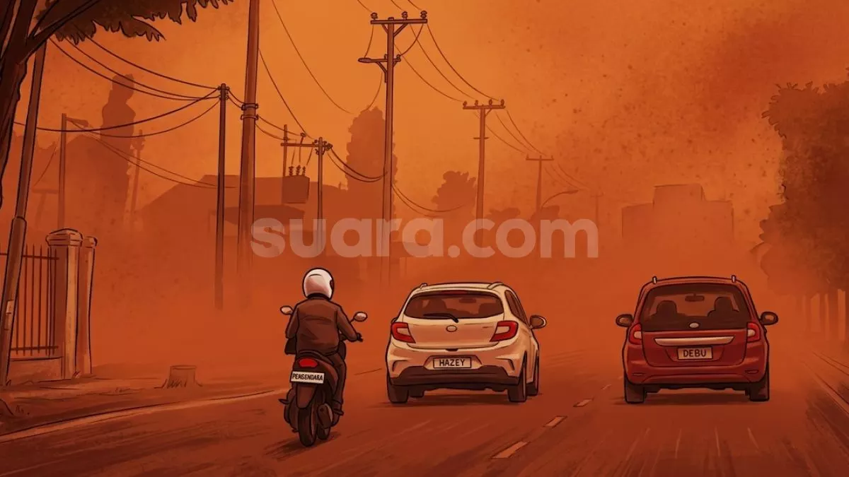 Media Asia Hingga Eropa Sorot Langit Merah Kalimantan Imbas Kebakaran Hutan