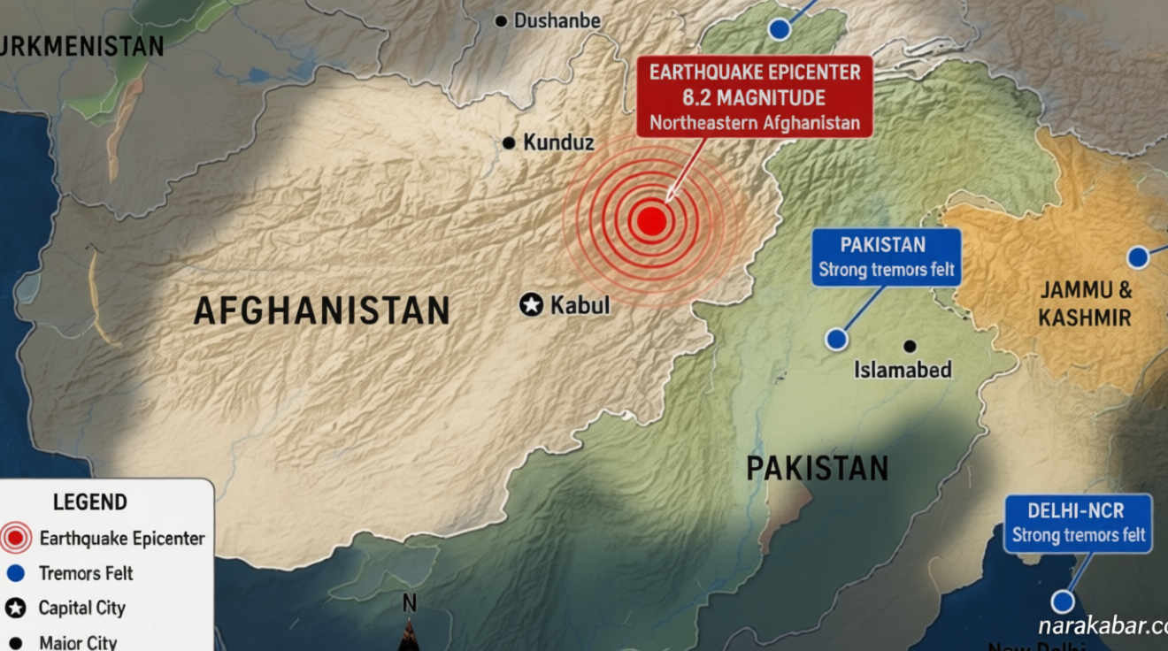 Bumi Berguncang! Gempa 6,2 M Hantam Afghanistan – Getaran Terasa Hingga India