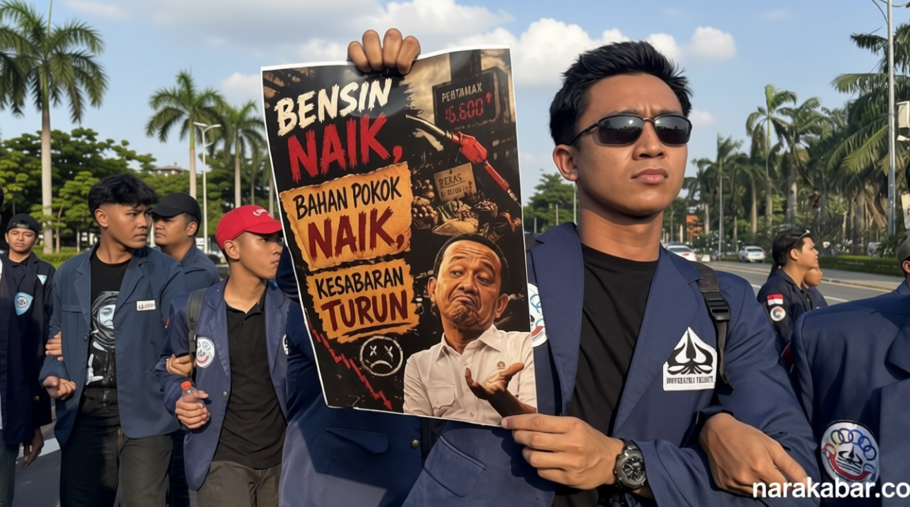 Visit Agenda: Ribuan Mahasiswa Geruduk DPR Demo Harga BBM, Jalan Gatot Subroto Ditutup