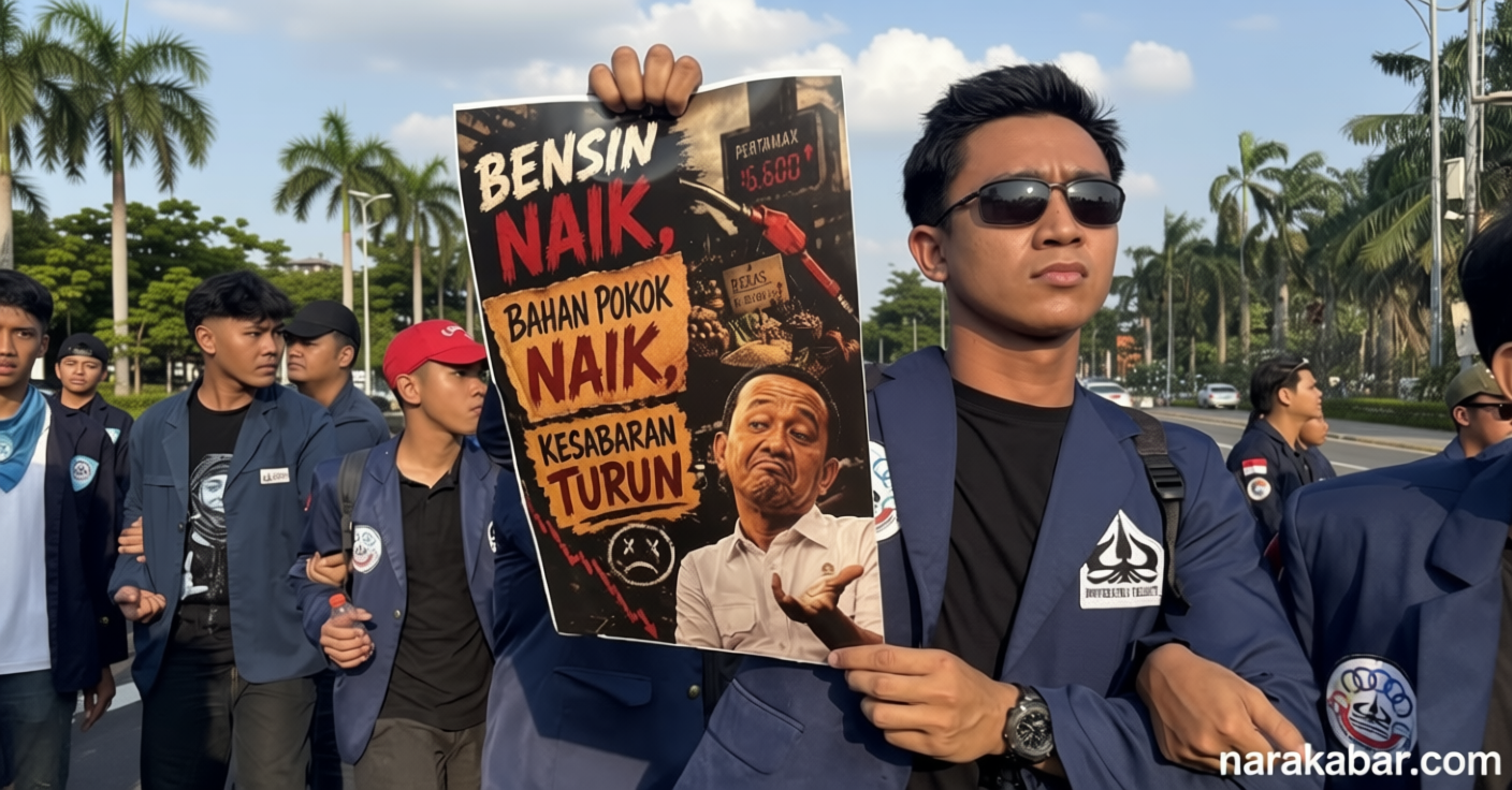 Visit Agenda: Ribuan Mahasiswa Geruduk DPR Demo Harga BBM, Jalan Gatot Subroto Ditutup