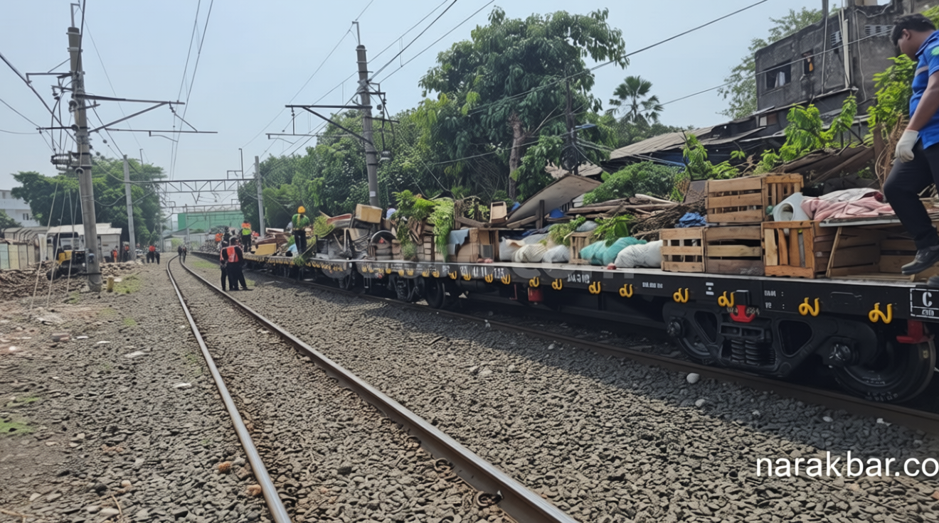 Important Visit: 183 Warga Pinggir Rel Senen Direlokasi, KAI Ratakan Puluhan Bangunan Liar