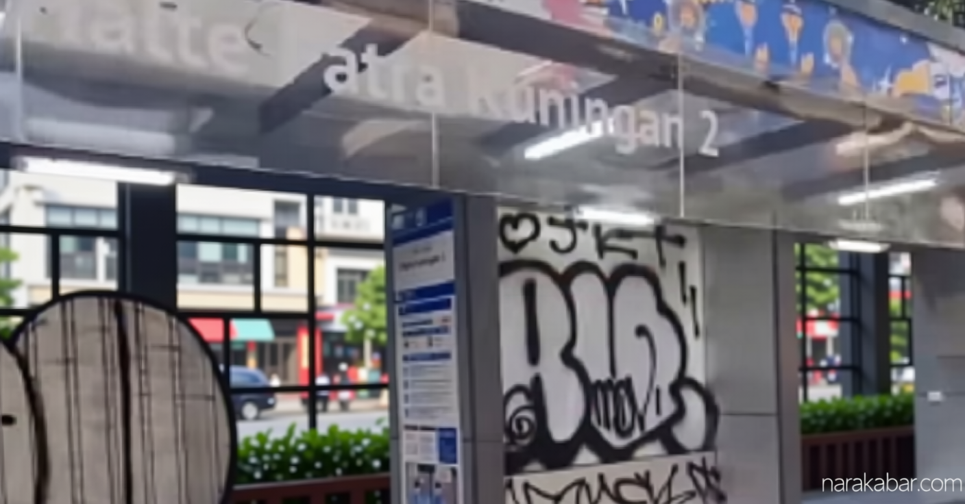Historic Moment: Wajah Baru Halte Patra Kuningan 2 Ternoda Vandalisme, Begini Respons Transjakarta