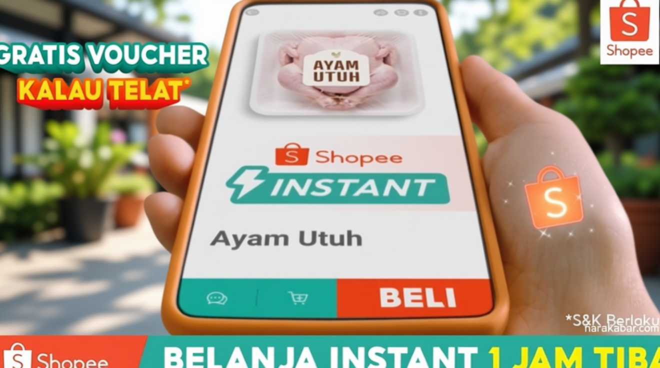 New Policy: Shopee Belanja Instant 1 Jam Tiba, Solusi Praktis Penuhi Kebutuhan Harian