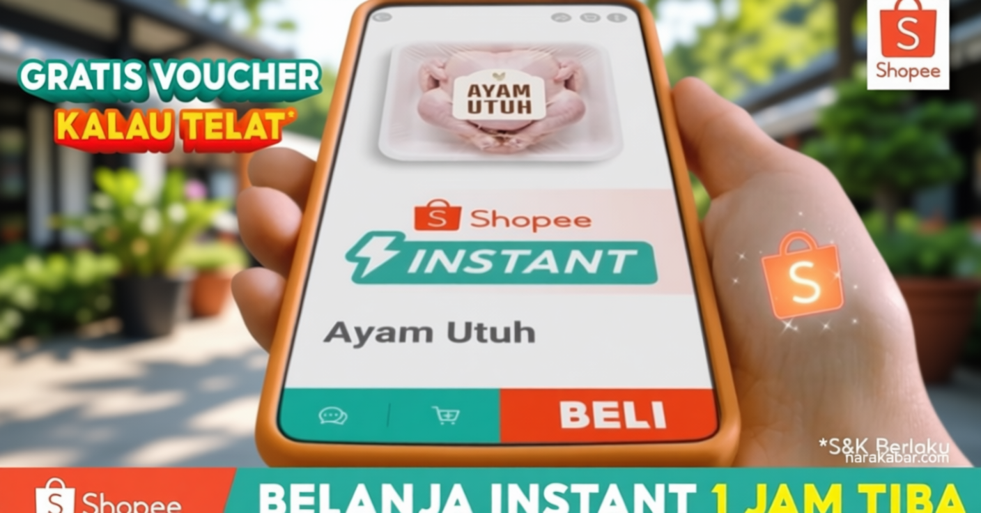 New Policy: Shopee Belanja Instant 1 Jam Tiba, Solusi Praktis Penuhi Kebutuhan Harian