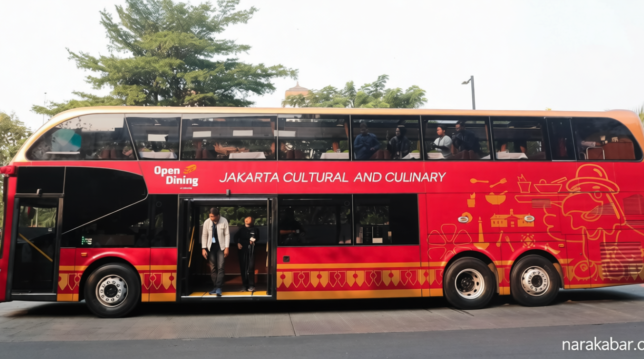 Sensasi Baru Wisata Jakarta: Santap Malam di Atas Bus Sambil Dengar Biola dan Cerita Sejarah