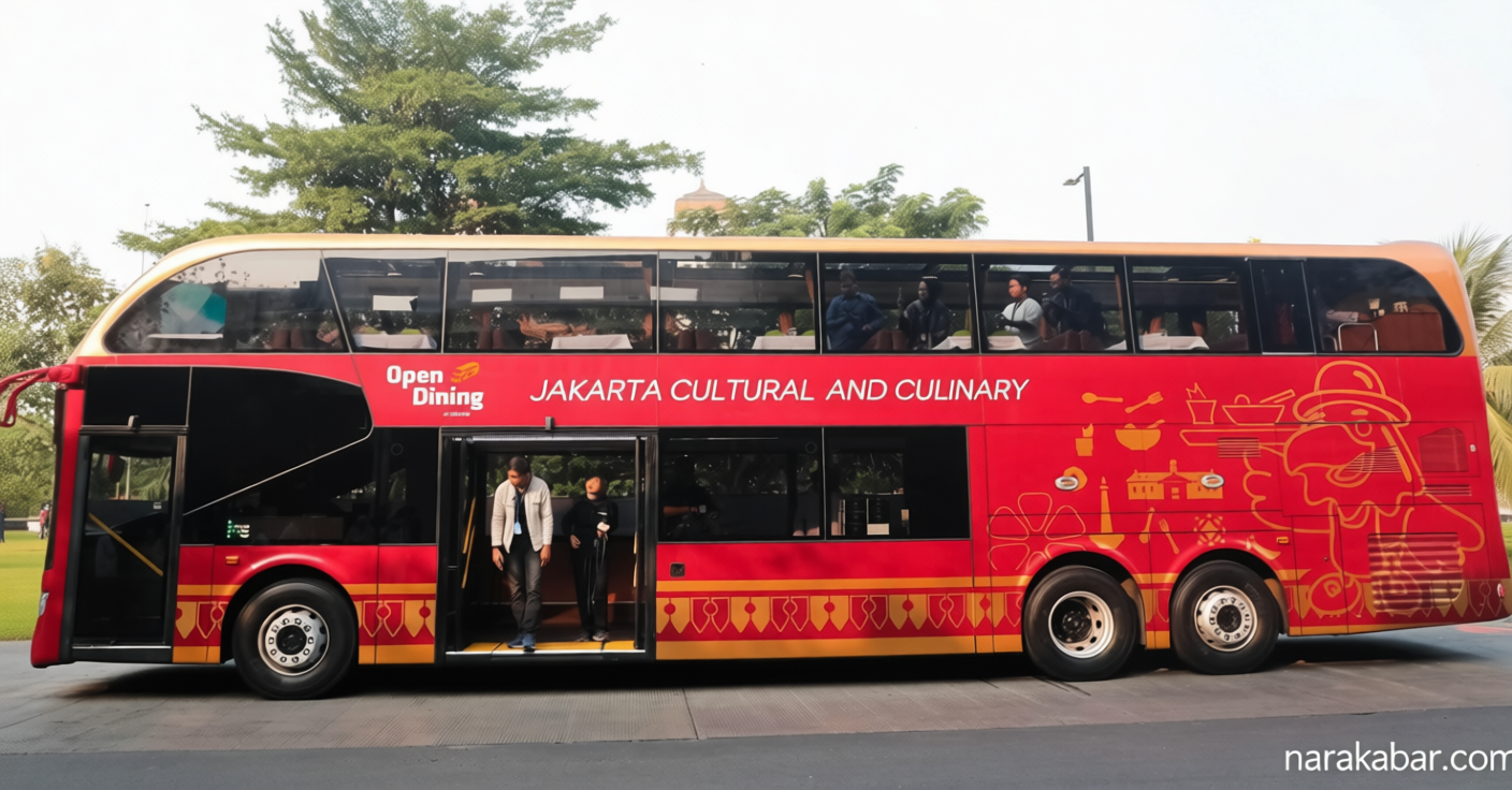 Sensasi Baru Wisata Jakarta: Santap Malam di Atas Bus Sambil Dengar Biola dan Cerita Sejarah