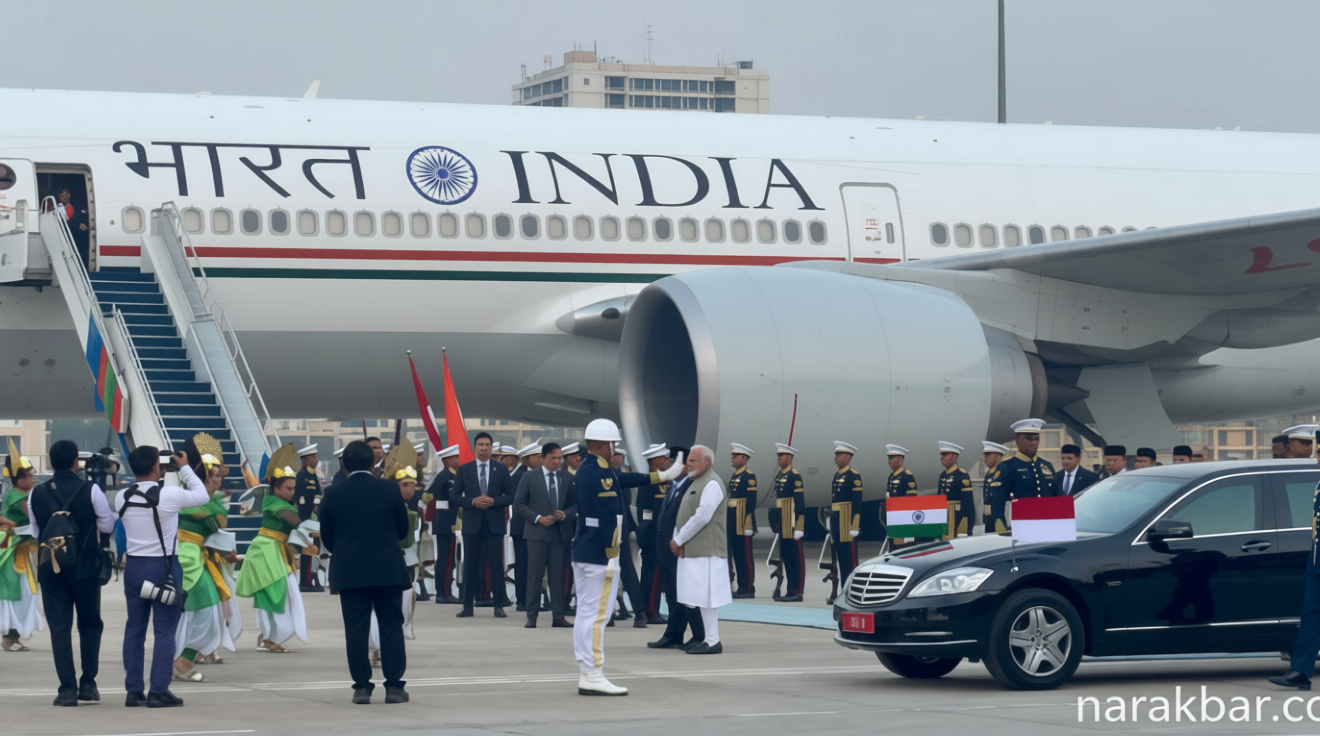 Topics Covered: Disambut Jet Tempur dan Jabat Erat Prabowo, PM India Terpukau Tari Betawi