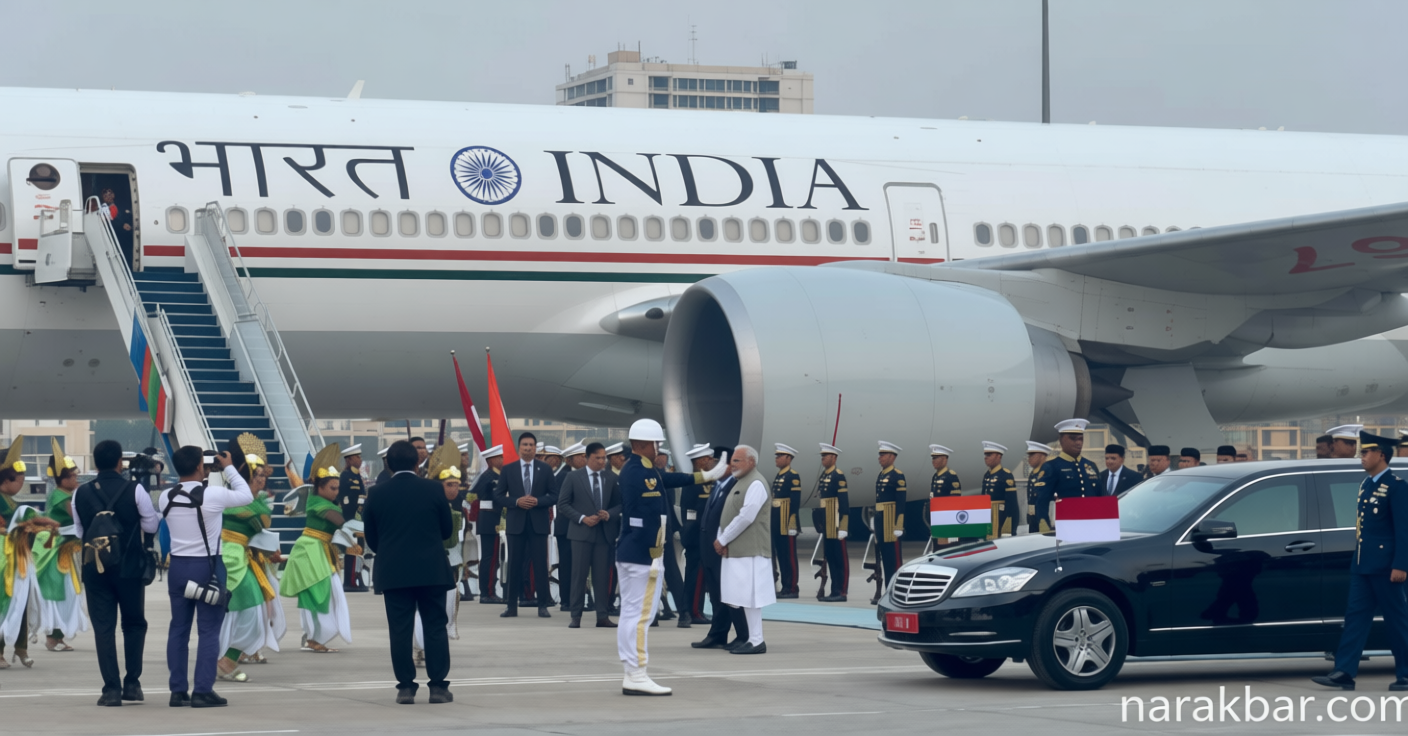 Topics Covered: Disambut Jet Tempur dan Jabat Erat Prabowo, PM India Terpukau Tari Betawi