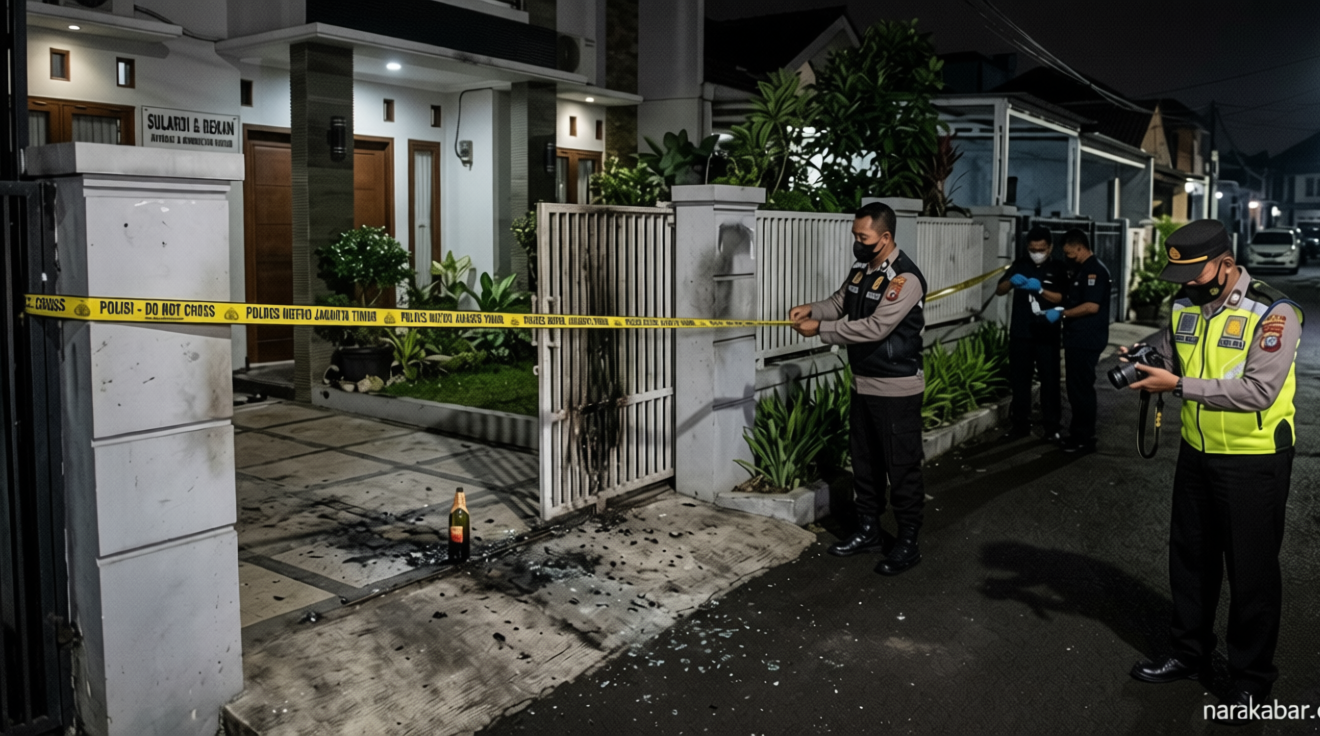Historic Moment: Teror Bom Molotov! Rumah Advokat di Ciracas Diserang Dua Pria Misterius