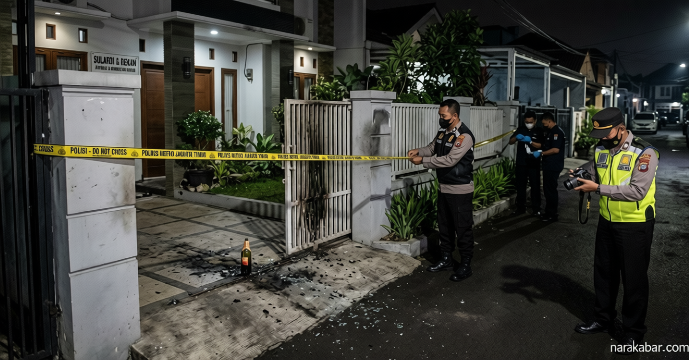 Historic Moment: Teror Bom Molotov! Rumah Advokat di Ciracas Diserang Dua Pria Misterius
