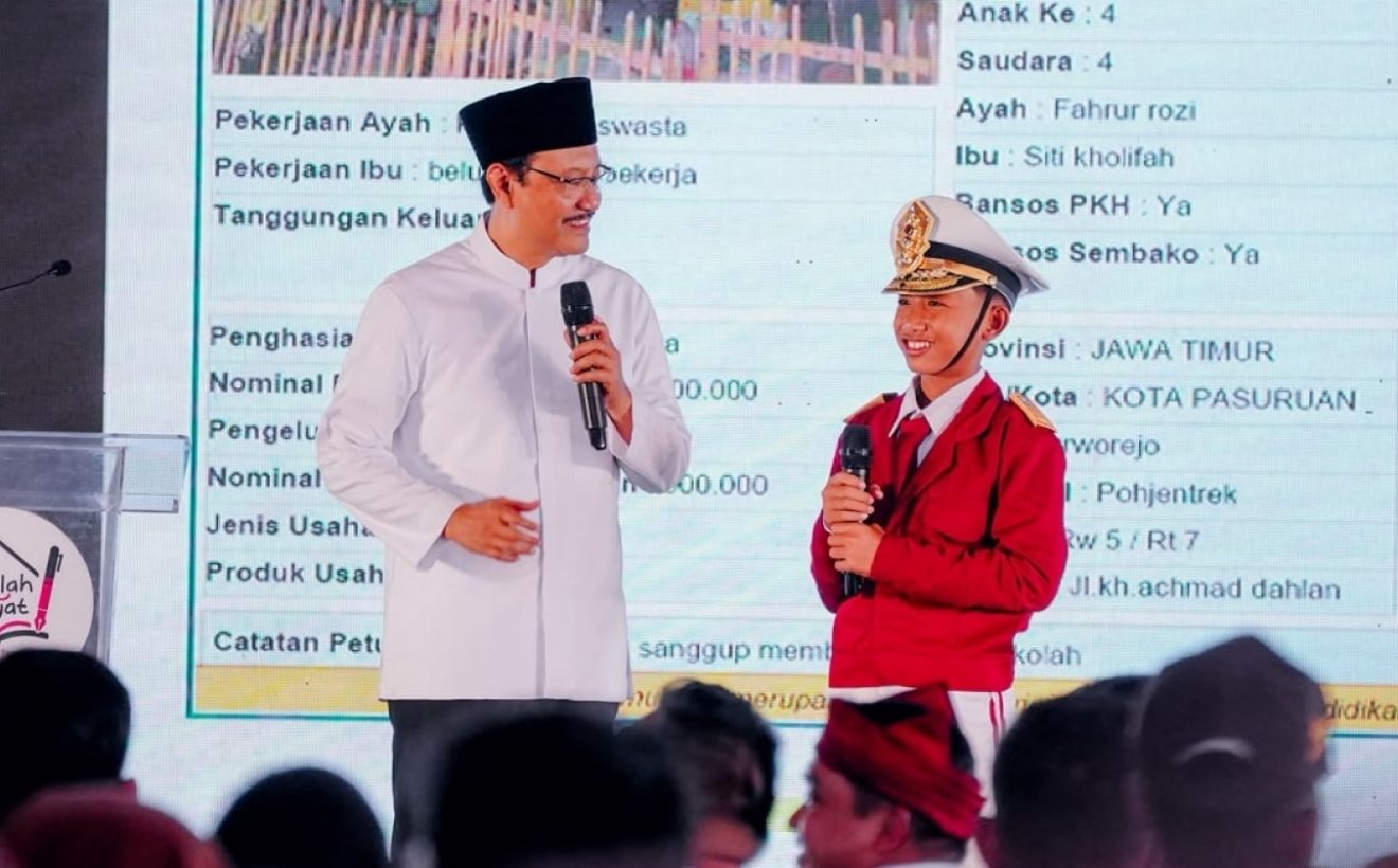 Main Agenda: Di Hadapan Gus Ipul, Orang Tua Siswa Sekolah Rakyat Pasuruan Serentak Ucapkan Ikrar Mandiri