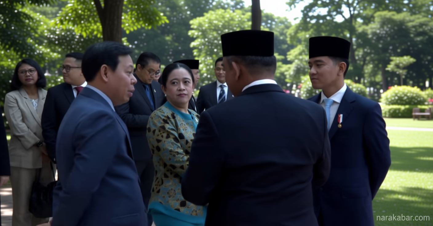 Meeting Results: Disorot Kamera, Gibran Terlibat Obrolan Serius dengan Pimpinan Parlemen Jelang Kedatangan Modi