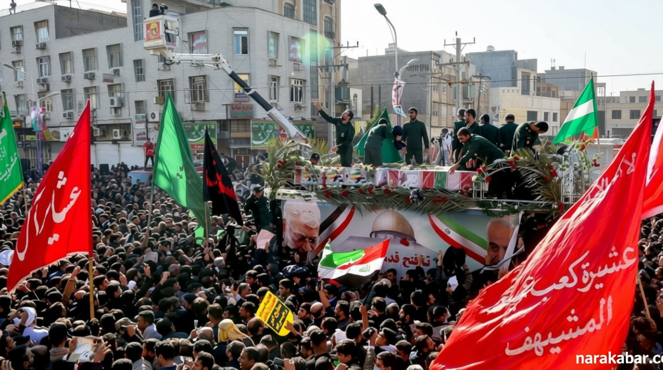What Happened During: Ribuan Pelayat Ayatollah Khamenei Kibarkan Bendera Merah, Serukan Balas Dendam