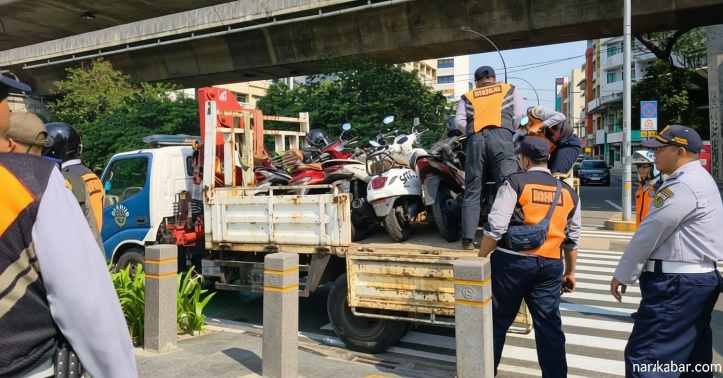 Solution For: Ulah Jukir Liar Bikin 21 Motor di Trotoar Satrio Kuningan Kena Razia