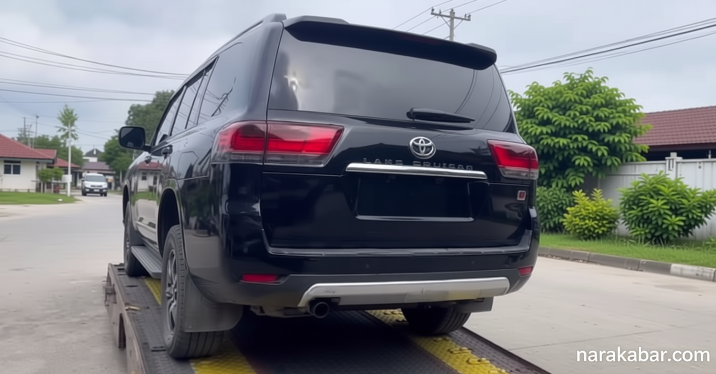 Important Visit: KPK Sita Land Cruiser Diduga Barang Suap Bupati Kuansing, Pelat Sudah Diganti
