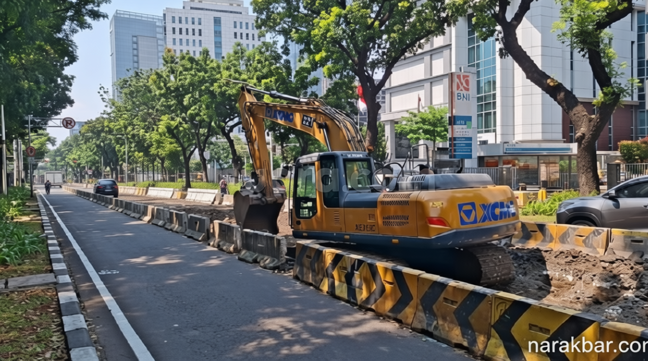 Aspal Jalan Kebon Sirih Terus Rusak, DKI Akhirnya Ganti dengan Beton
