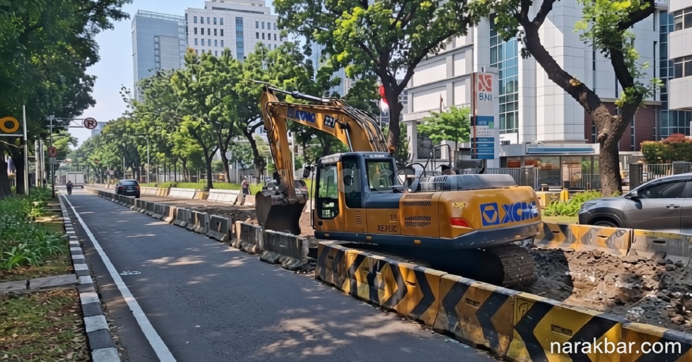 Aspal Jalan Kebon Sirih Terus Rusak, DKI Akhirnya Ganti dengan Beton