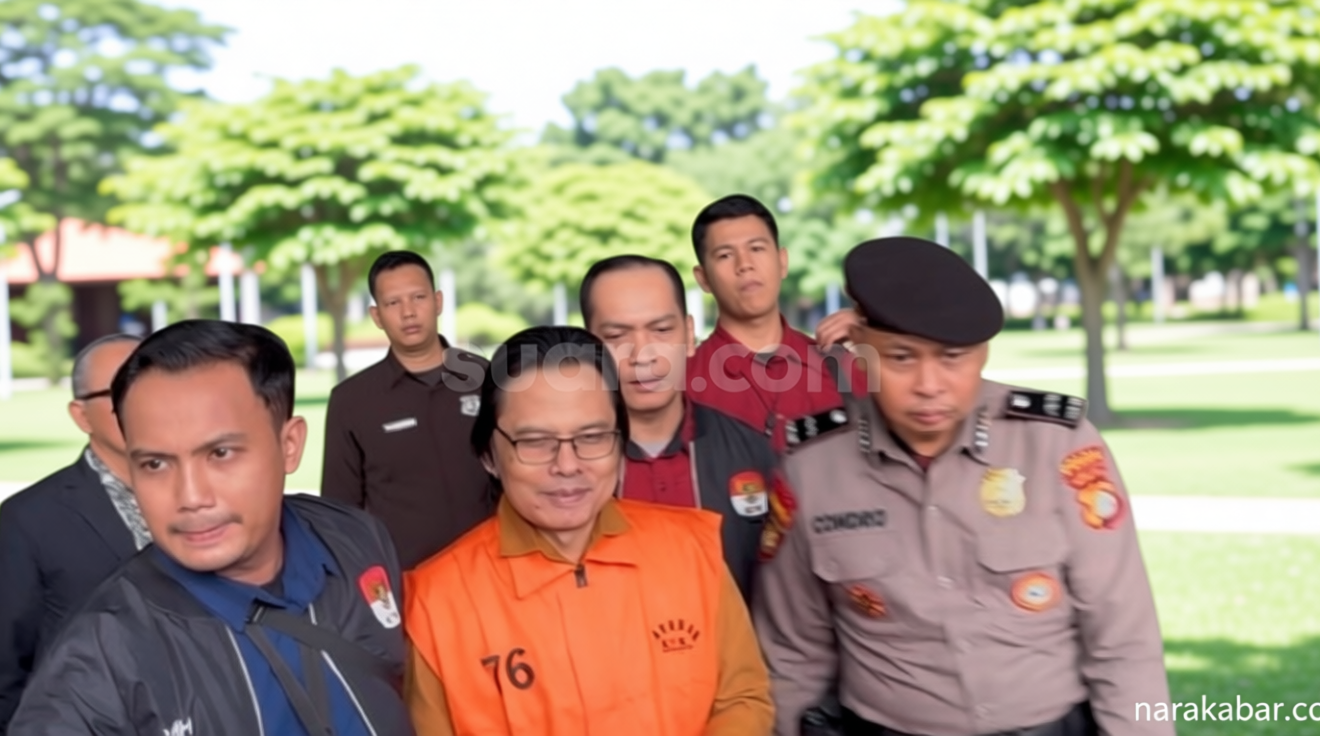 Sudah Jadi Tersangka – Eks Sekjen MPR Maruf Cahyono Resmi Pakai Rompi Oranye Tahanan KPK