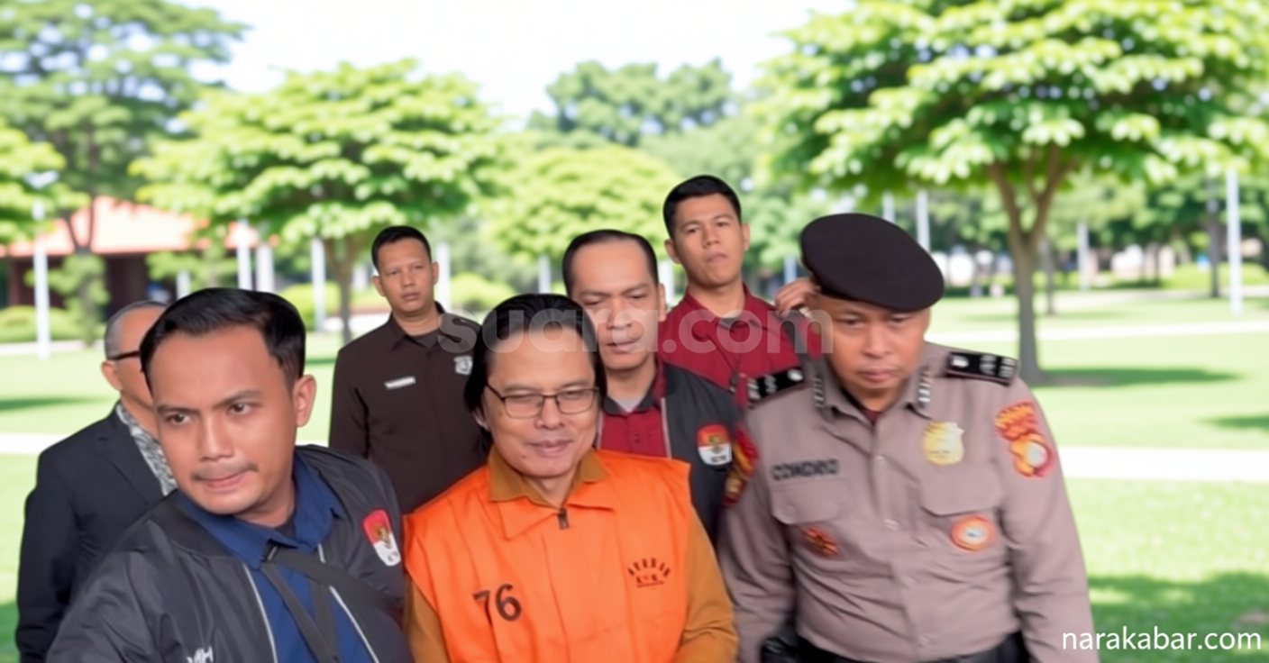 Sudah Jadi Tersangka – Eks Sekjen MPR Maruf Cahyono Resmi Pakai Rompi Oranye Tahanan KPK