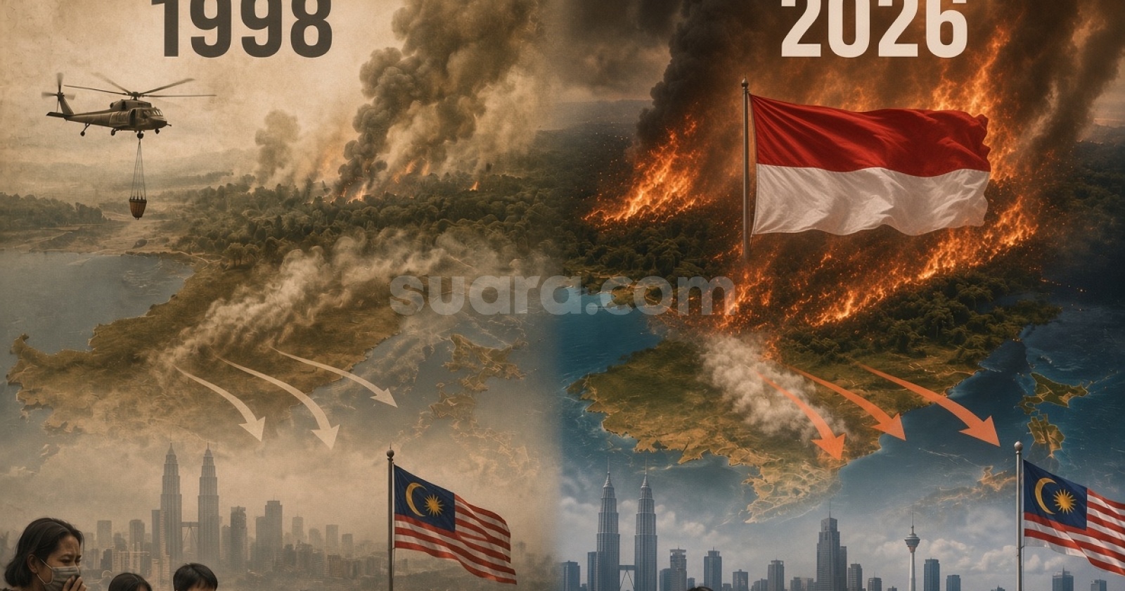 Kalimantan Kembali Terbakar, Malaysia Mulai Terganggu: Hantu Krisis Asap 1998 Muncul Lagi