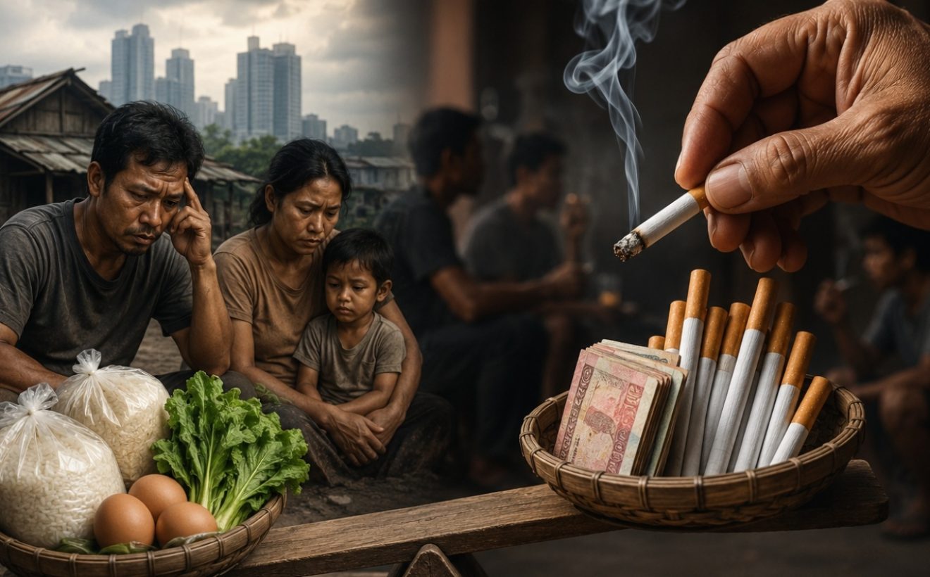 Rokok Tak Tergoyahkan Meski Beras Mahal, Bansos Bisa Jadi Sia-sia
