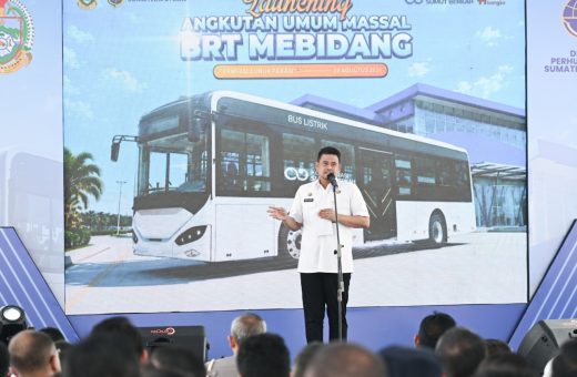 Bobby Nasution Resmikan BRT Mebidang, Dorong Integrasi Transportasi Publik Mebidang