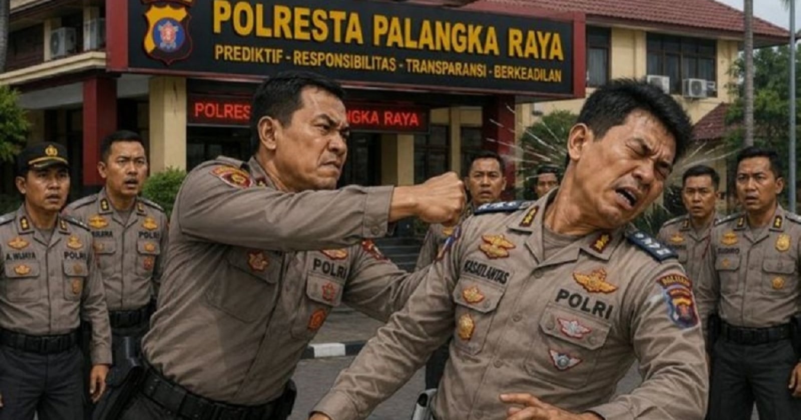 Polisi vs Polisi di Palangka Raya: Kanit Reskrim Ribut dengan Kasat Lantas, Satu Orang Luka