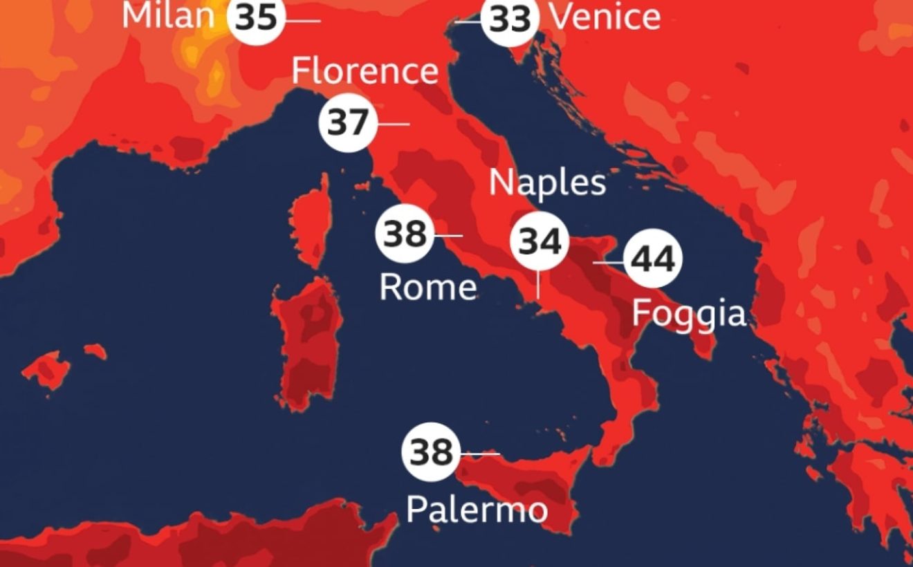 Gelombang Panas Italia Picu Status Siaga Merah di 27 Kota, 3 Orang Tewas