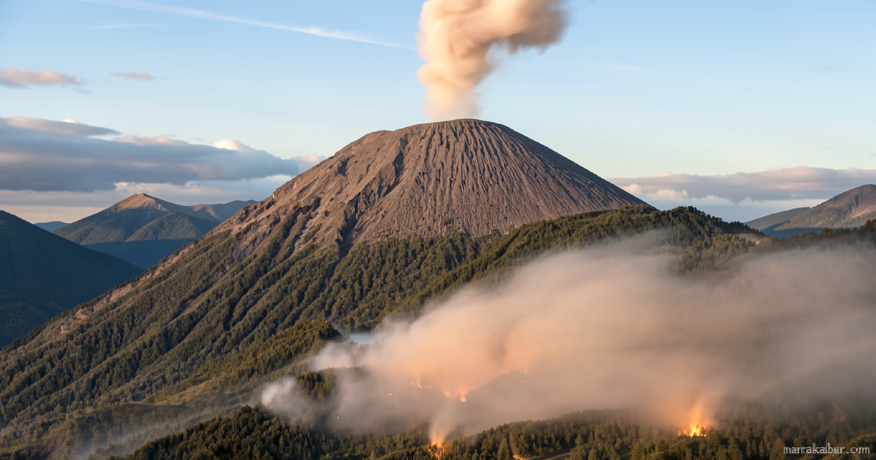 5 Gunung Aktif di Indonesia Kompak Erupsi, PVMBG Keluarkan Zona Merah